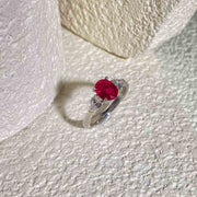 Natural Burma Ruby Ring D0.98 PT - Jiaxyk